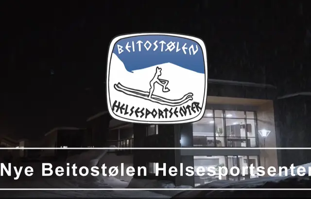 Filmplakat: "Nye Beitostølen Helsesportsenter". Foto Erik Lundbye
