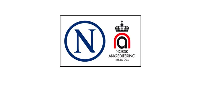 Logo ISO-sertifisert virksomhet