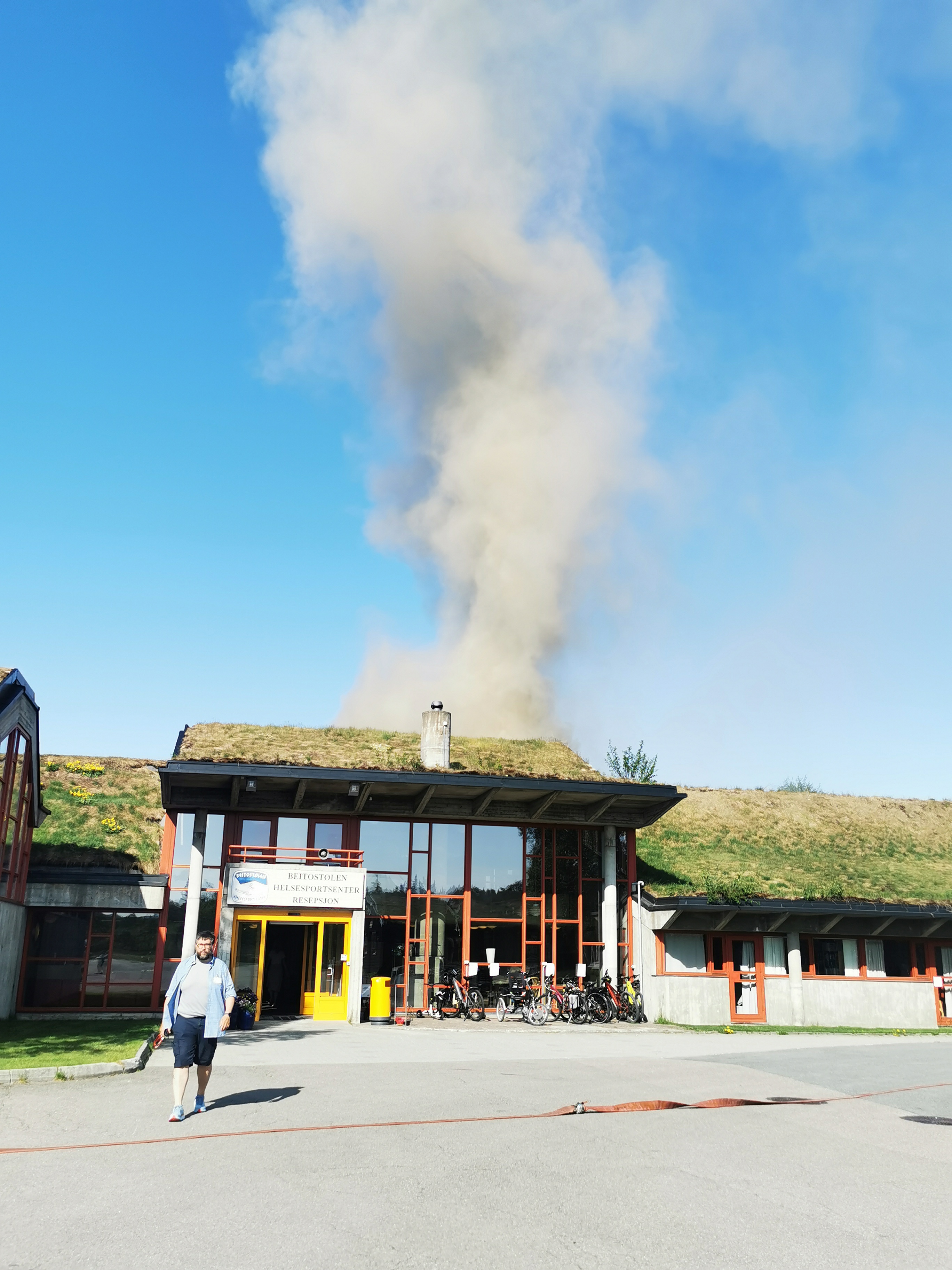 Brann på Beitostølen Helsesportsenter 14.juni 2023